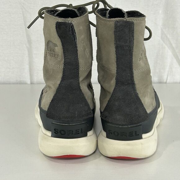 Sorel Explorer Joan Boots Women's 8.5 Sage/fawnSuede Waterproof Winter Snow Warm - Picture 5 of 8